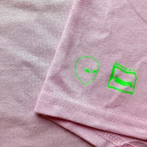 Ellen Allien x Stini Röhrs – After Dark T-Shirt (pink)