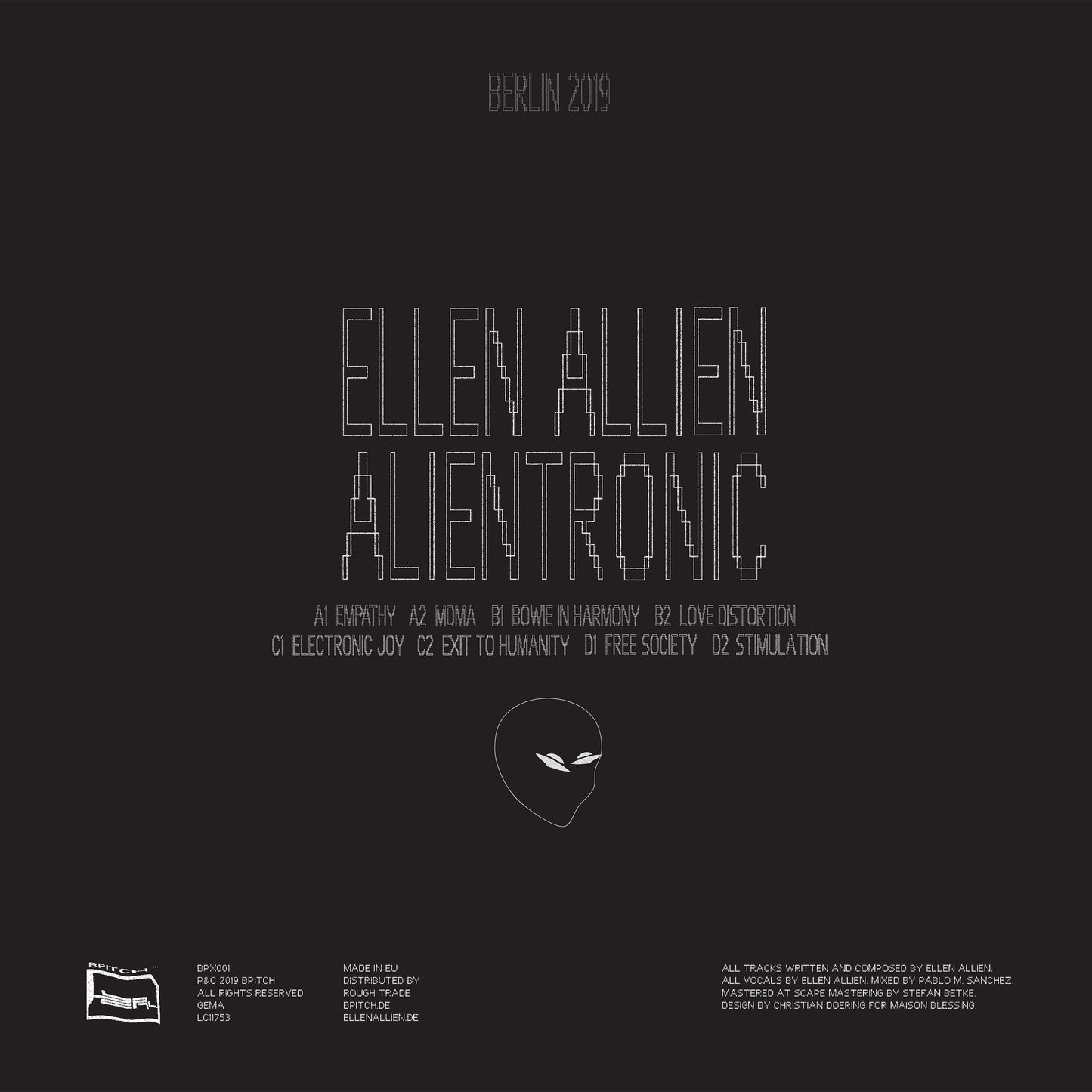 BPX001 - Ellen Allien - Alientronic Back_3000x3000_300dpi