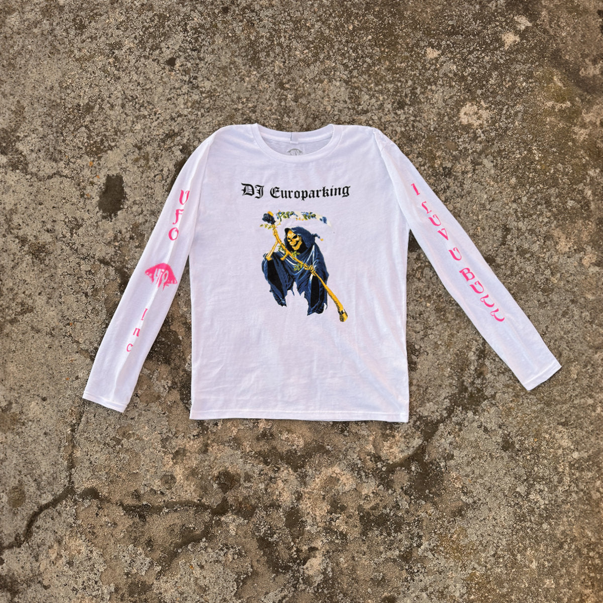 DJ Europarking 'I Luv U Butt' White Long Sleeve