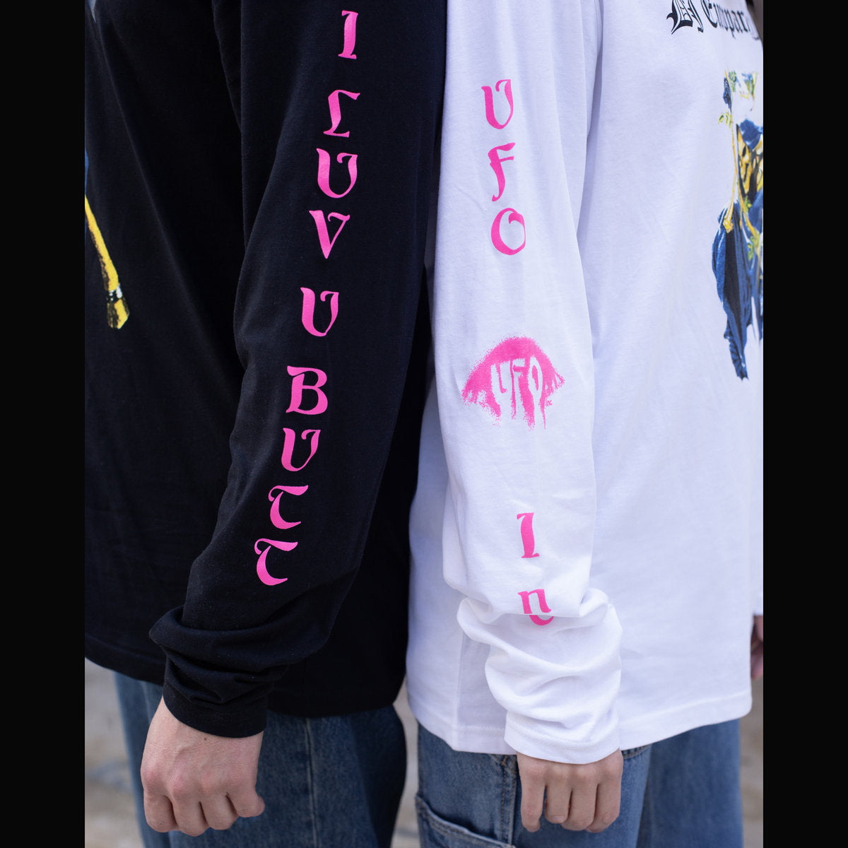 DJ Europarking 'I Luv U Butt' White Long Sleeve